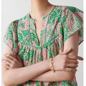Ba&sh Green Paisley Women's Top